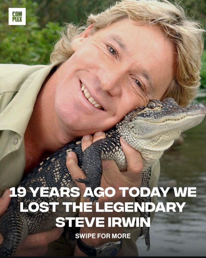 Conservationist Steve Irwin passed 19 years ago at the age of 44 (September 4, 2006)