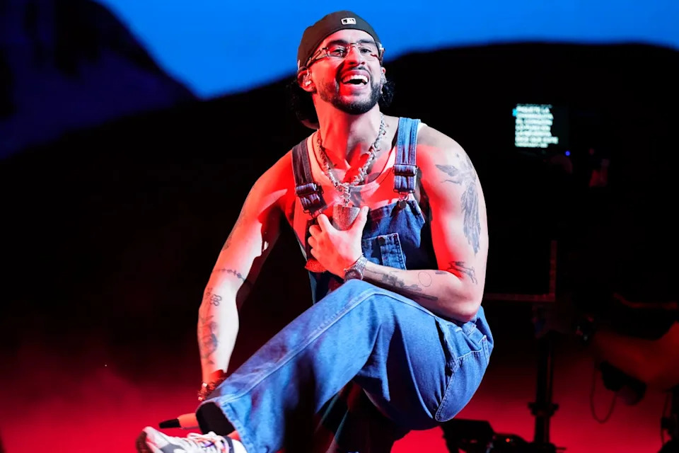 The Puerto Rican singer was announced as the 2026 Super Bowl halftime act, which has upset MAGA in part because the artist has previously dressed in drag (Copyright 2023 The Associated Press. All rights reserved.)