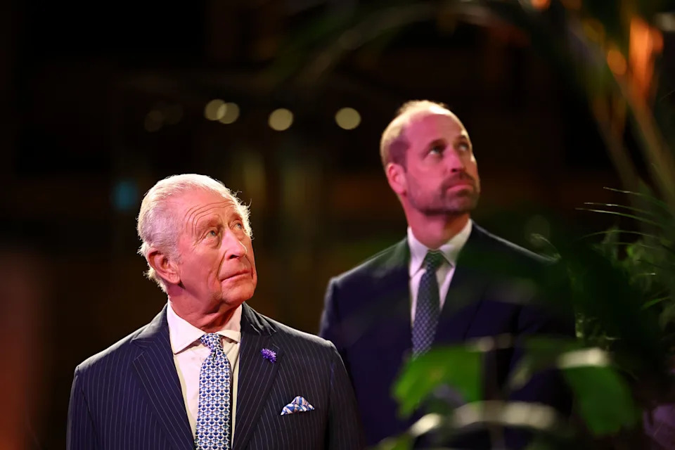 Prince William, Prince of Wales and King Charles III attend “Countdown to COP30” at the Natural History Museum on Oct. 9, 2025 in London, England. Father and son see eye to eye on climate change, but not much else, it seems. / Henry Nicholls / Pool/Getty Images