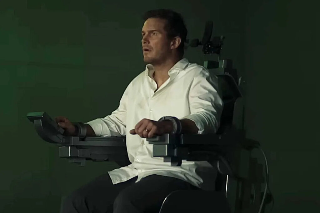 Chris Pratt Specifically Requested to Be ‘Confined’ in a Chair Throughout Filming of His New Film “Mercy ”— Here’s Why Chris Pratt Specifically Requested to Be ‘Confined’ in a Chair Throughout Filming of His New Film “Mercy ”— Here’s Why