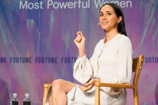 Duchess of Sussex and Founder of As Ever Meghan Markle speaks onstage during Fortune Most Powerful Women Summit 2025 at Salamander Hotel on October 14, 2025 in Washington, DC.