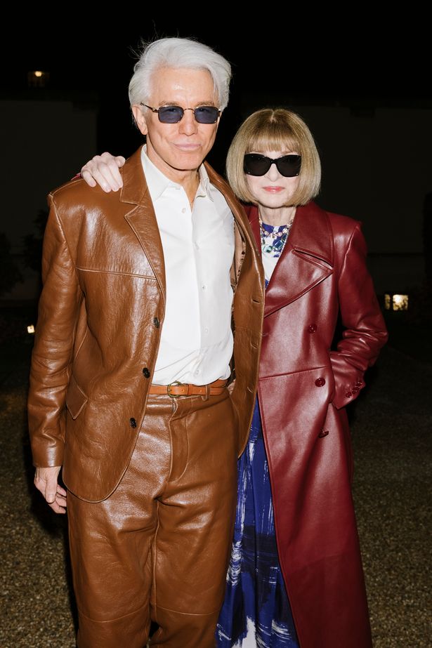 Baz Luhrmann and Anna Wintour at the fashion show in Paris