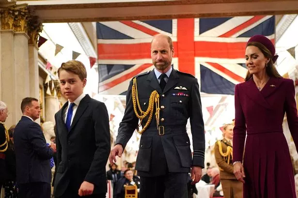 William and Kate with Prince George