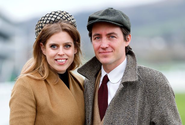 Princess Beatrice with her husband 