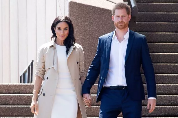 Prince Harry and Meghan Markle at the Sydney Opera House on October 16, 2018