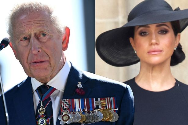 King Charles and Meghan Markle