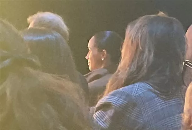 Following his speech, Harry joined his wife Meghan, who was sitting in the audience with the mother of one of the panelists 