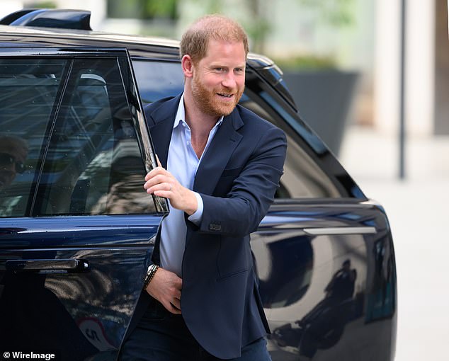 Prince Harry, Duke of Sussex during his visit to the Centre For Blast Injury Studies at Imperial College London earlier this month