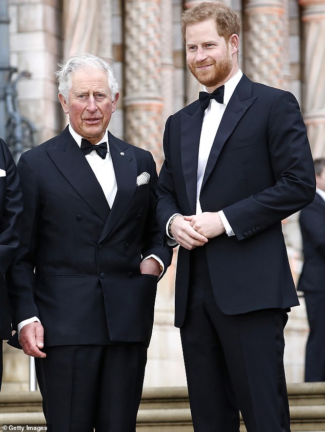 Prince Harry blames 'men in grey suits' for sabotaging reunion with his father in extraordinary echo of his mother's criticism of shadowy courtiers
