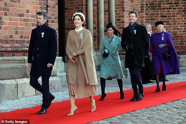 King Frederik, Queen Mary, Princess Marie and Prince Joachim, pictured in 2022, used to regularly attend official royal engagements together. These appearances have become far less frequent since Joachim and Marie's family relocated to the U.S. in 2023