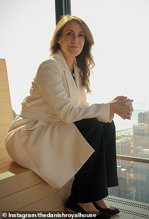 Princess Marie is pictured here recently during a visit to the Danish Home of Chicago