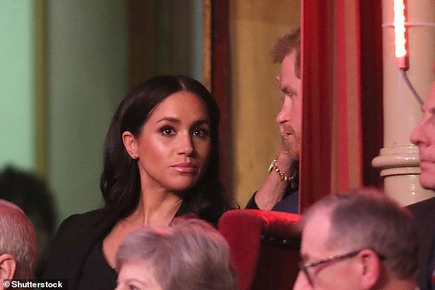 Over the course of the next year, relations between the Sussexes and the remainder of the firm continued to deteriorate, as the couple became increasingly unhappy with life within the Royal Family. Pictured: Meghan at the Festival of Remembrance on November 10, 2018