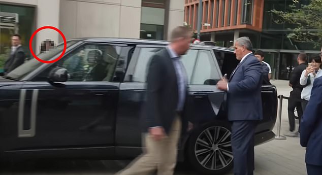 Prince Harry's female stalker (reported to be the one circled) was allegedly found hiding in a hotel toilet 'mumbling odd comments' about the Duke just 20 minutes before he arrived at a charity event