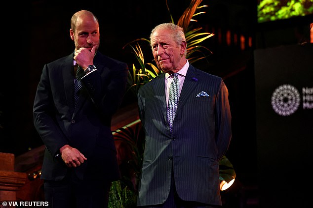 Pictured: The King and his son Prince William attending Countdown to Cop 30