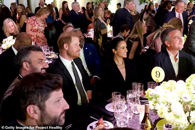 Prince Harry, Duke of Sussex, Meghan, Duchess of Sussex, attend the Project Healthy Minds World Mental Health Day Gala at Spring Studios