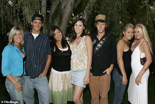 Cavallari and Conrad (seen with their costars in the early 2000s) were embroiled in one of the most famous feuds of the 2000s, but now, decades on, they have put the drama behind them