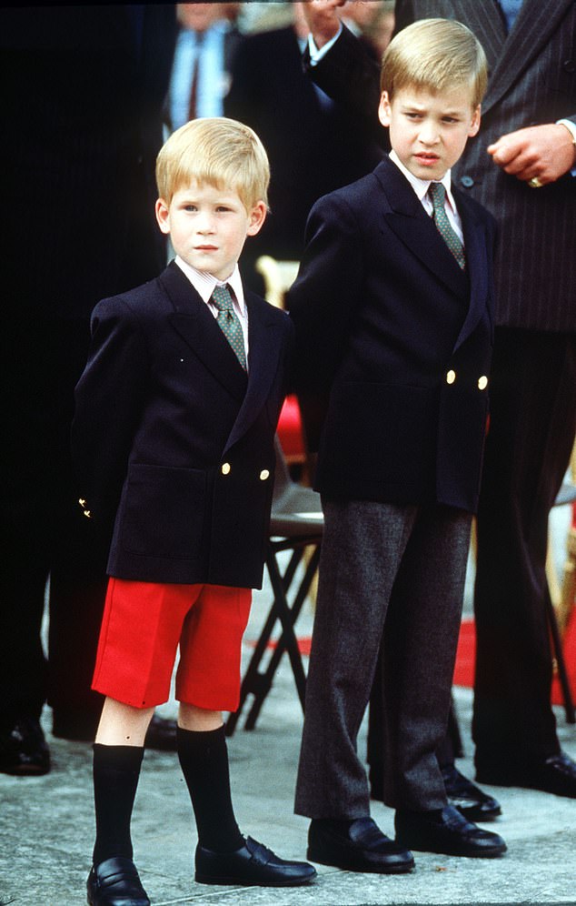The Prince's explosive memoir Spare provided the world with an insight into the acute unhappiness Harry himself was experiencing even before he first laid eyes on the American actress in July 2016. Pictured: Prince Harry and Prince William in 1989