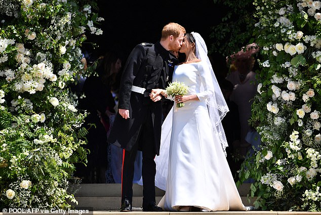 Following a fairytale wedding ceremony at St George's Chapel in Windsor the year before, the beloved Prince and former American actress were hailed as figures of a new royal era