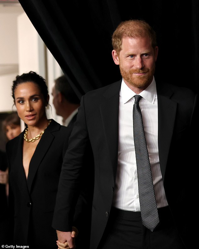 Meghan, Duchess of Sussex and Prince Harry, Duke of Sussex attend the Project Healthy Minds 3rd Annual Gala at Spring Studios on October 09