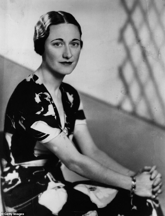 Prince Philip dubbed the 44-year-old 'DOW', short for Duchess of Windsor, also in reference to Simpson (pictured) who triggered the abdication of King Edward VIII in 1936
