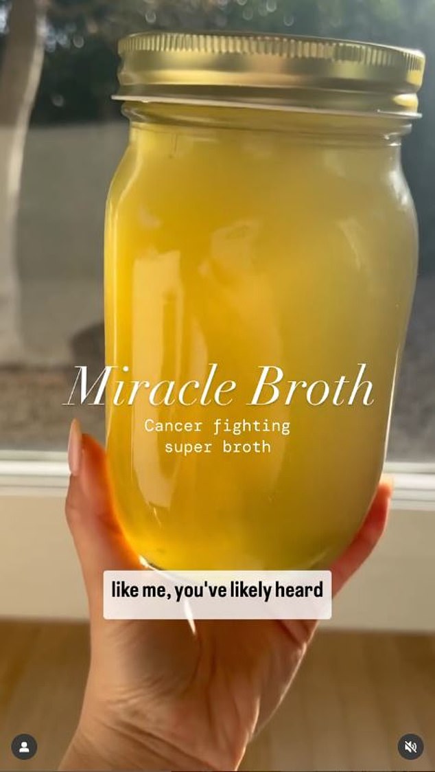One of the dishes she prepares for the music mogul is a ‘cancer-fighting miracle broth’