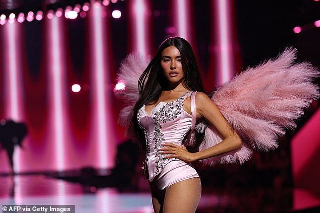 Madison Beer, the girlfriend of Chargers quarterback Justin Herbert, also walked in the show