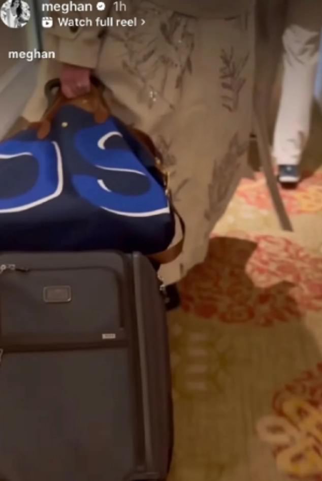 Meghan Markle's Instagram post showing a bag that appears to be monogrammed with DS - a reference to the Duchess of Sussex. Critics called it tacky