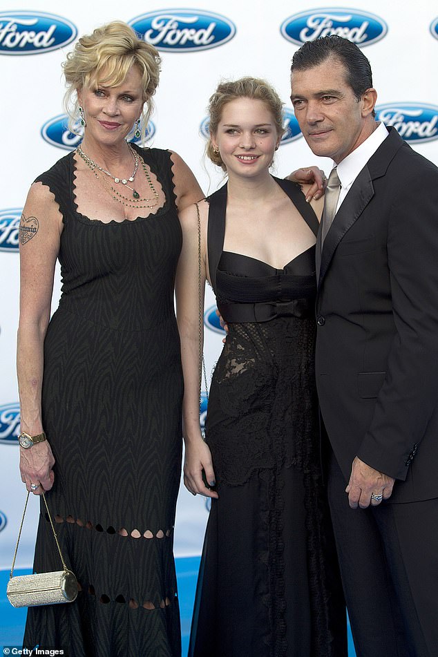 Antonio Banderas and Melanie Griffith's daughter Stella officially said 'I do' to her childhood sweetheart during a dreamy Spanish wedding over the weekend; seen in 2012 in Spain