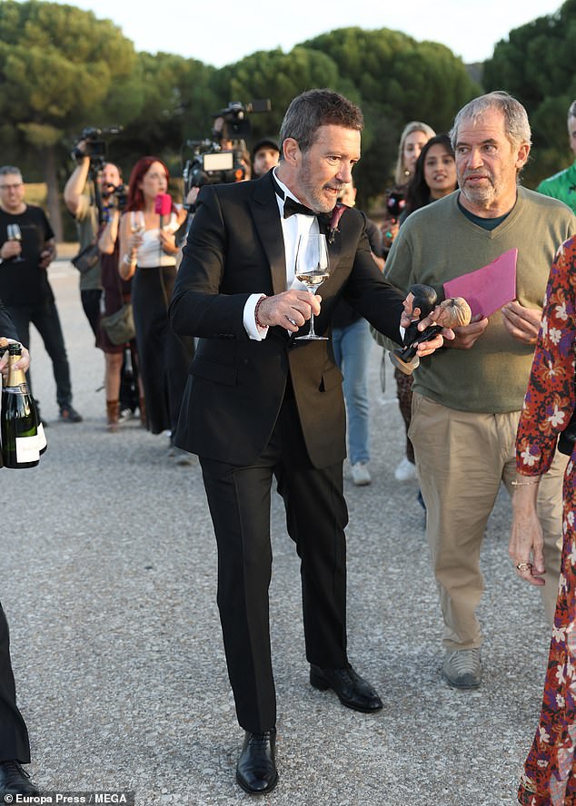 Antonio and Melanie were previously married from 1996 until their divorce in 2015 - but have remained close friends despite the split