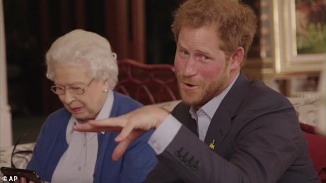 When the Duke was asked if he would consider enlisting the help of the Monarch, Harry was said to have been 'nervous' at the prospect of broaching the subject. But the Prince had little to fear, with the Queen 'more than willing to help', according to Valentine Low
