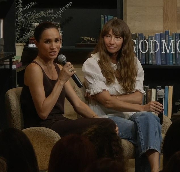 The Duchess of Sussex partook in an intimate sit-down at Godmothers bookstore in Summerland, California, which is located near her and Prince Harry's Montecito home
