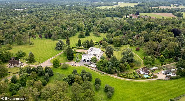ROYAL LODGE: The royal, 65, has allegedly requested Frogmore Cottage in Windsor is handed over to him in exchange for his departure from the 30-room mansion (pictured), which is just down the road