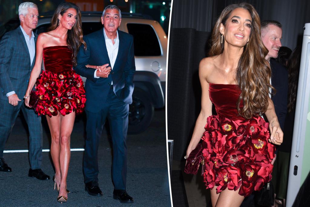 Amal Clooney wears a red minidress from her wedding gown designer, Oscar de la Renta for “Jay Kelly” premiere Amal Clooney wears a red minidress from her wedding gown designer, Oscar de la Renta for “Jay Kelly” premiere
