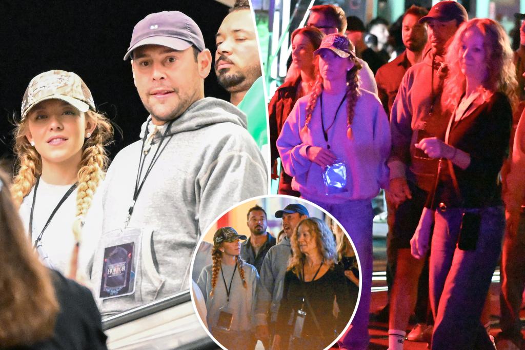 Sydney Sweeney and Scooter Braun double-date with her parents at Halloween Horror Nights
