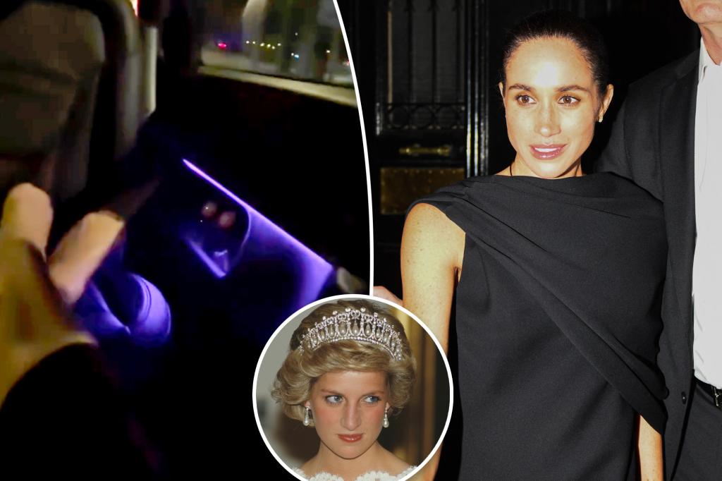 Meghan Markle puts her feet up in limo near Princess Diana crash site Meghan Markle puts her feet up in limo near Princess Diana crash site