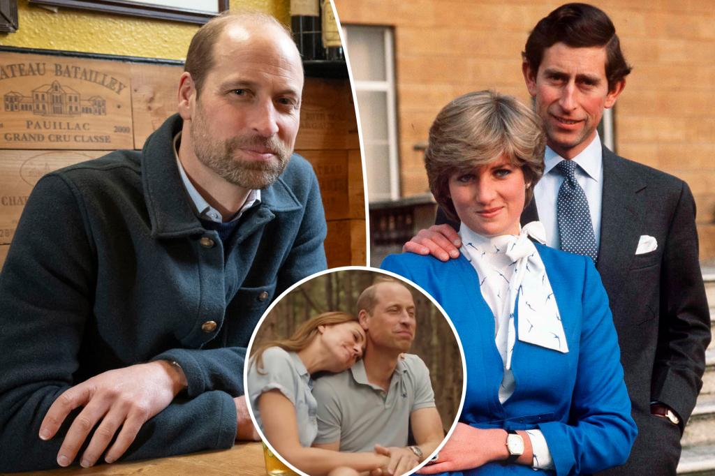 Prince William vows not to make same marriage 'mistakes' with Kate Middleton as King Charles, Princess Diana