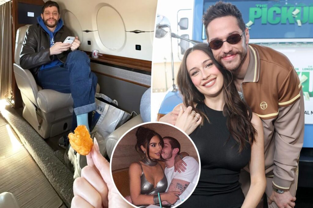 Pete Davidson surprises pregnant girlfriend with private jet date after Kim Kardashian recalled their doomed romance Pete Davidson surprises pregnant girlfriend with private jet date after Kim Kardashian recalled their doomed romance
