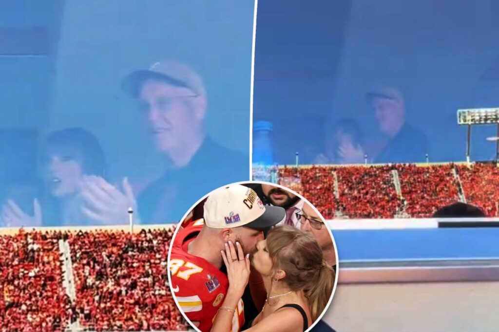 Taylor Swift avoids the cameras while cheering on Travis Kelce at Chiefs vs Raiders game Taylor Swift avoids the cameras while cheering on Travis Kelce at Chiefs vs Raiders game