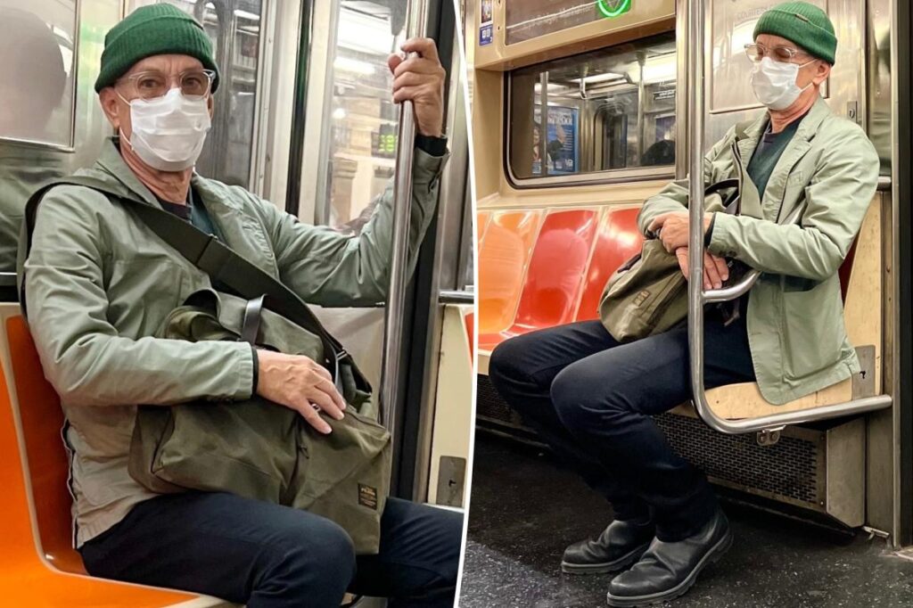 Hollywood movie star goes incognito as he rides NYC subway