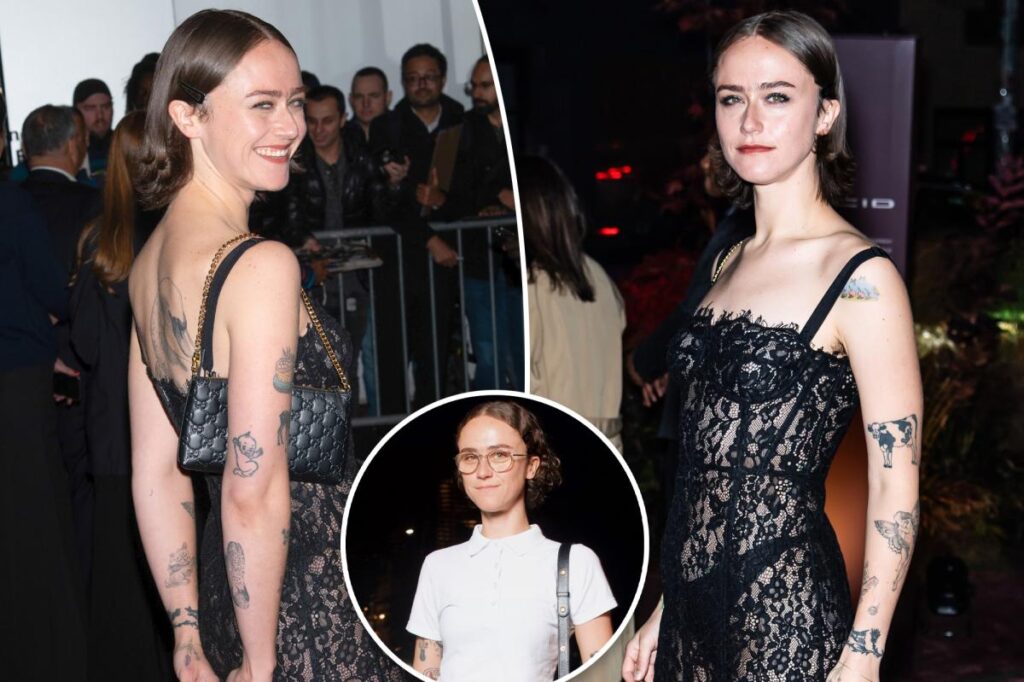 Ella Emhoff switches her signature style with sultry, see-through black lace dress for WSJ Innovator Awards in New York City