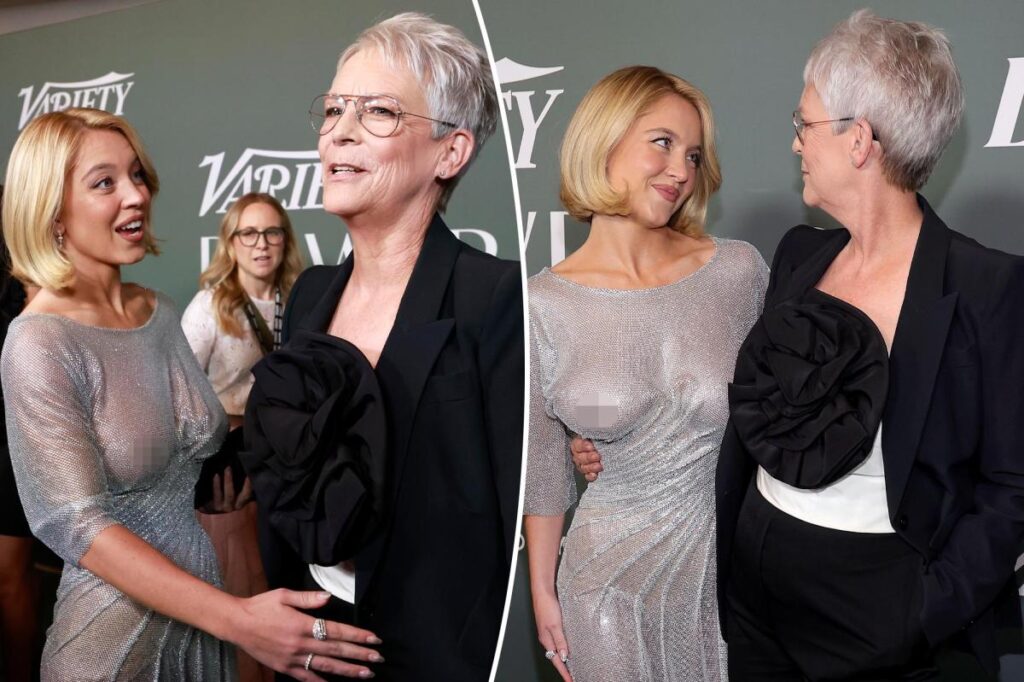 Watch Jamie Lee Curtis’ live reaction to Sydney Sweeney’s see-through dress on red carpet Watch Jamie Lee Curtis' live reaction to Sydney Sweeney's see-through dress on red carpet