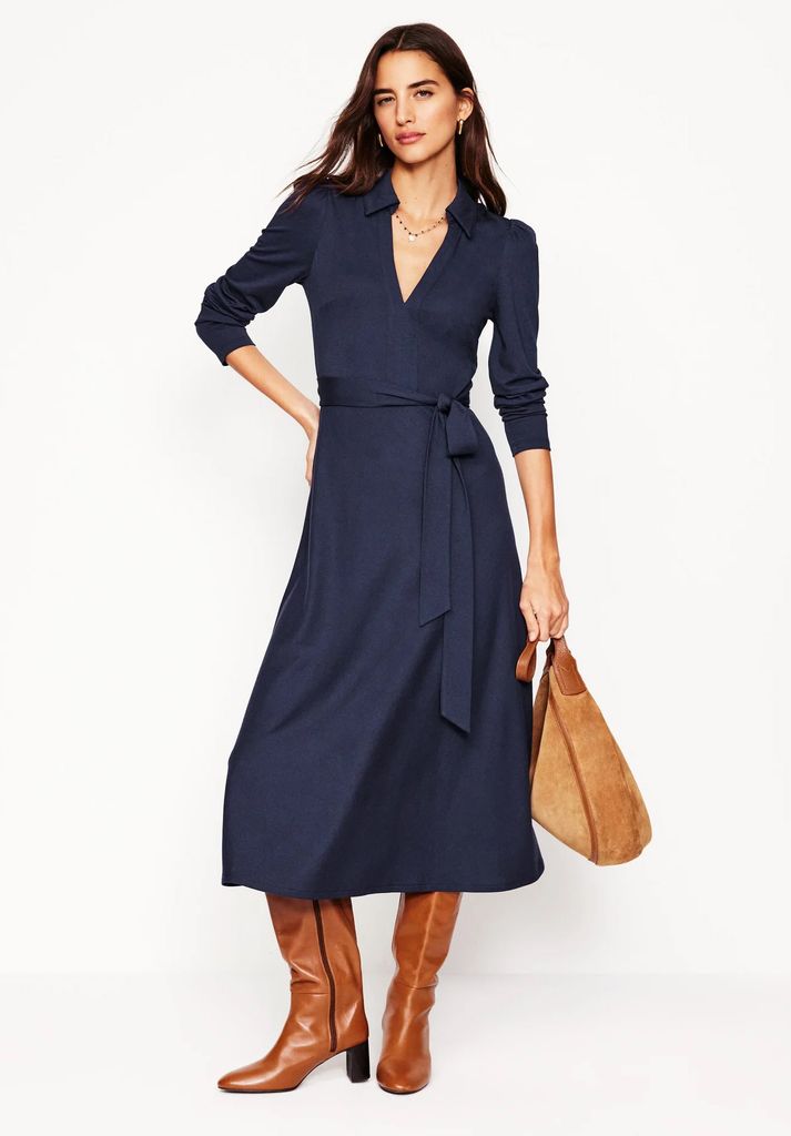 Boden Imogen Collared Jersey Dress