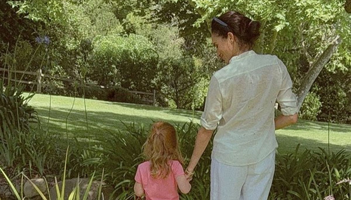 Meghan and Lilibet in garden to celebrate International Day of the Girl