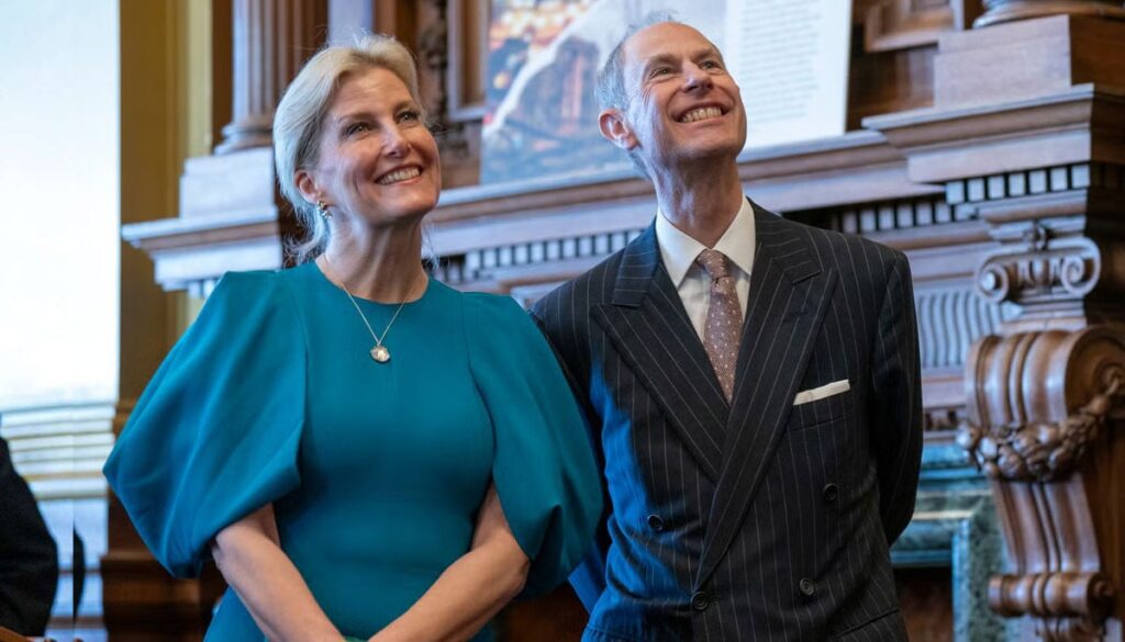 Prince Edward, Duchess Sophie leave UK for key task after Palace update Prince Edward, Duchess Sophie leave UK for key task after Palace update