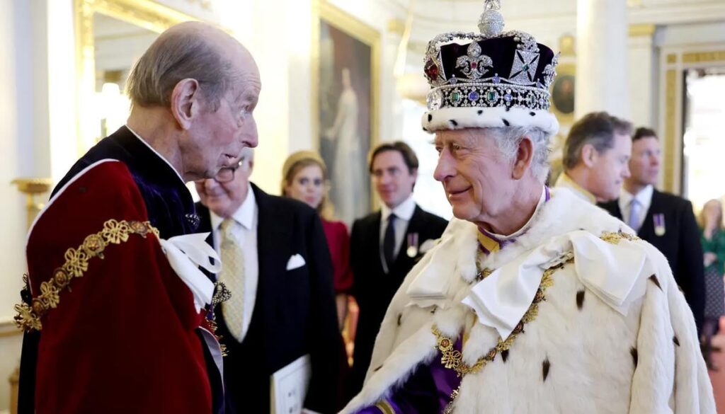 Duke of Kent reacts after receiving special honour from King Charles Duke of Kent reacts after receiving special honour from King Charles