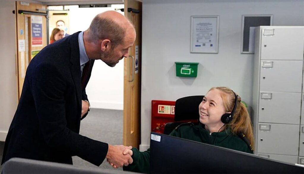 Prince William hails brave paramedic speaking out after shocking assault