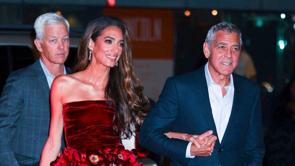 Amal Clooney Kicks off Party Season Early in a Velvet Mini Amal Clooney Kicks off Party Season Early in a Velvet Mini