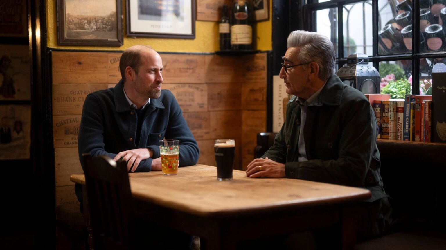 Prince William and Eugene Levy. Pic: Apple TV+