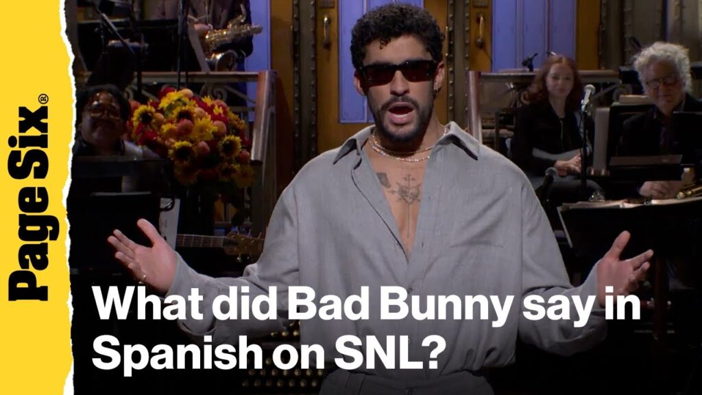What did Bad Bunny say in Spanish on SNL? What did Bad Bunny say in Spanish on SNL?