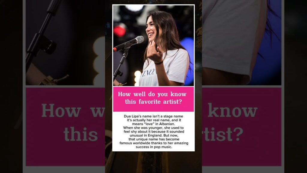 the name dua lipa comes from #shorts #dualipa the name dua lipa comes from #shorts #dualipa